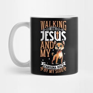Jesus and dog - Carolina Dog Mug